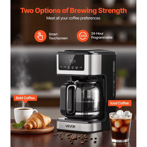 Macchina da Caffè Intelligente Programmabile con Schermo Touch da 12 Tazze, Multifunzione, con Funzione di Infusione a Caldo per 4 Ore - Product Image 6