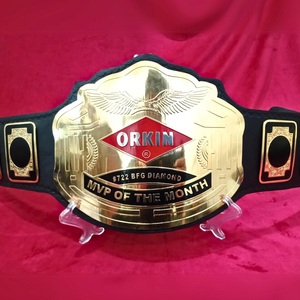Ceinture de champion personnalisée avec logo personnalisé, ceinture de vainqueur, trophée sportif en métal doré, cuir original - Product Image 5