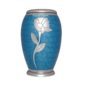 Brass Orange & Black <b>Birds</b> Engraved Cremation Urn Monarch Two Tone Brass Adult Cremation Urn for Wholesale Funeral <b>Supplies</b> - Product Image 4