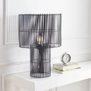 <b>Rustic</b> Style Bamboo Reading <b>Table</b> Lamp Luxurious Wood <b>Table</b> Lamps for Home and Hotel Decor Cheapest Price - Product Image 3
