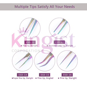 Pinces à cils de qualité supérieure pour une pose de cils de qualité professionnelle, ensemble de pinces à cils pour les artistes en pose de cils - Product Image 4