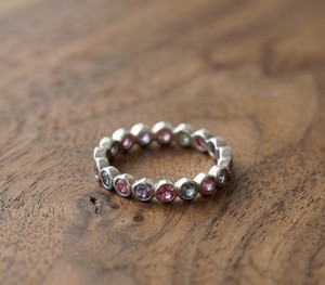 Wholesale Handmade 925 Sterling <b>Silver</b> Women's <b>Ring</b> Natural Multi Sapphire Gemstone Full <b>Eternity</b> Band Classic Luxury Designer - Product Image 5
