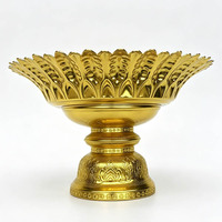Moderne decoratieve plaat Aluminium waardepunten Fruitbord Huishoudelijke snackplaat Gouden opladerplaat Tafelbladplaat met voet
