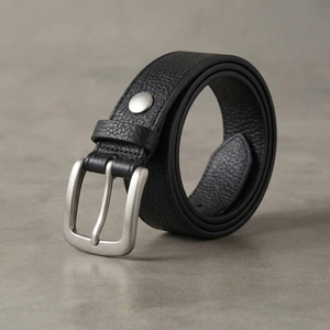 <b>Men's</b> Exclusive Pin Buckle Leather <b>Belt</b> OEM Stud Real <b>Western</b> Leather <b>Belt</b> Custom Fashion Full Grain Leather <b>Belt</b> for <b>Men</b> - Product Image 1