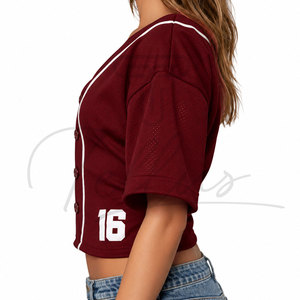 Maillot de baseball de qualité supérieure, couleur personnalisée, service OEM, maillot de baseball uni - Product Image 4