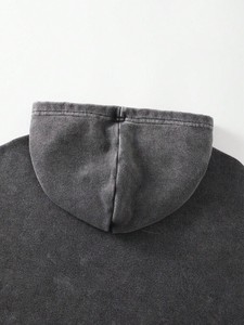 Sweat-shirts à capuche pour hommes avec strass, 400 GSM, en molleton mélangé coton, coupe oversize, style streetwear, fabricant OEM sous marque privée - Product Image 6