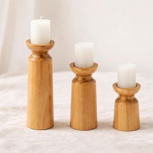 Metal Eco-Friendly Handmade Wedding <b>Candle</b> <b>Stick</b> Holder Set Natural Finish Home Decoration Nordic Style Three Sizes - Product Image 1
