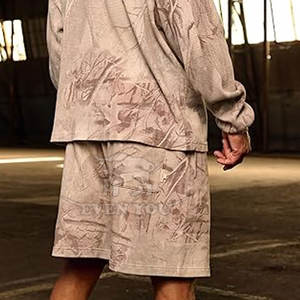 Pantalones Cortos con Estampado de Camuflaje Personalizados de Fábrica, para Hombre, Estilo Urbano Informal, Cómodos, para el Verano - Product Image 3