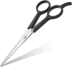 经典塑料手柄美发剪刀不锈钢发剪6英寸理发师和个人使用超锋利切割