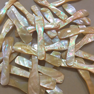 Cuillère en nacre dorée, cuillère à Caviar en coquille de perle de lèvre jaune, taille personnalisée de 6 à 10cm, Design Unique, cadeau significatif - Product Image 5