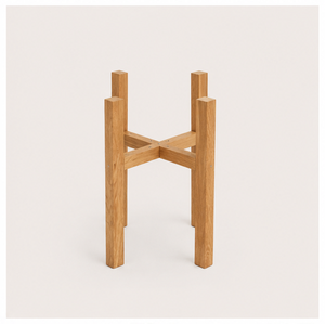 Support de Plante en Bois Moderne Finition Artisanale Support de Pot en Bois Massif pour Décoration Intérieure et Présentation sur Balcon Pot de Fleurs Écologique - Product Image 3