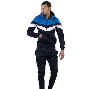 Anti-UV Two Tone Men Polyester Made Casual Tracksuits Penal Work/Block Printed Tracksuit - Product Image 1