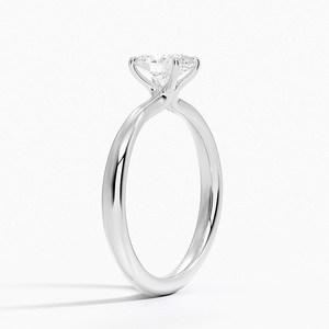Bague BOJ 081, coupe ovale, argent 925, inspirée des motifs floraux, solitaire en diamant, 2 carats, couleur D, VVS1, moissanite certifiée GRA, prix bas - Product Image 2