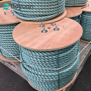 Corde solide en PP PE de 14 mm, torsadée à 3 brins, en polypropylène, <span class=keywords><strong>polyamide</strong></span> et <span class=keywords><strong>polyester</strong></span> mélangés, type Danline, pour l'aquaculture, vente en gros - Product Image 4