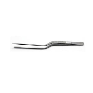 Pince chirurgicale incurvée en acier inoxydable à pointe dentelée 16 cm, instrument de pansement Adson Bayonet - Product Image 1