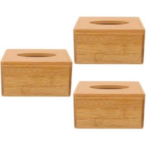 Eco-friendly Bamboo <b>Tissue</b> <b>Paper</b> Box for Home Office Bamboo Cover for Bathroom Hotel Use Bulk Order Cheap Price - Product Image 6