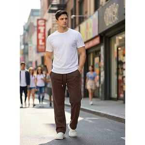 Sweat à capuche léger en mélange coton-polyester 8,5 oz pour homme, imprimé décoratif automne, prêt à porter - Product Image 5