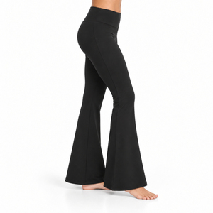 Bell Bottom Legging Provides Stretch Material Comfortable Fit And Natural Movement For Fitness Training And Everyday Casual Wear - Product Image 3