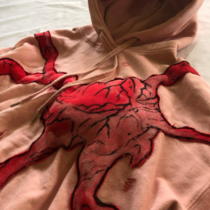 Sudadera con capucha y cremallera bordada de diseño unisex |   Ropa Urbana con Relieve |   Logotipo Personalizado en la Parte Delantera, Premium OEM, 100% Algodón, Talla Grande - Product Image 5