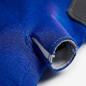 Gants de pêche demi-doigts unisexes toutes saisons bleu foncé, design à enfiler, légers, respirants, en matière synthétique - Product Image 5
