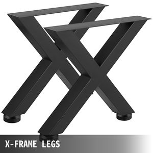 Set di 2 Gambe per Tavolo da Pranzo a Sezione Quadrata Rinforzata da 3,1 Pollici, Altezza 16 Pollici, Larghezza 15 Pollici, Gambe in Acciaio da 3,1 Pollici per Tavolo da Pranzo - Product Image 4