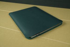 Stylish Soft Genuine <b>Leather</b> Casual Slim <b>Laptop</b> <b>Sleeve</b> with Custom Logo LLS-0092 - Product Image 4