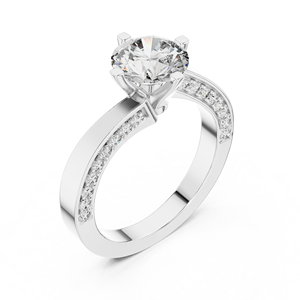 Export Quality 925 Sterling Silver Moissanite <b>Diamond</b> <b>Ring</b> Wholesale Manufacturer Direct Factory - Product Image 4