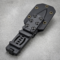 Support de couteau tactique modulaire avec clip de ceinture articulé et 6 vis en acier pour fixation personnalisée de couteau/équipement