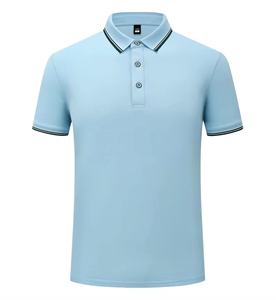 100% algodón para hombre para Polos Patrón sólido de moda Manga corta Logotipo personalizado 220G Lona ajustada Logotipo propio - Product Image 4