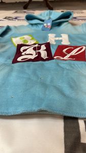 Custom <b>Applique</b> <b>Letter</b> Hoodie With Rhinestone Design Cotton Fleece Streetwear Sun Fade Embroidery Hoodie - Product Image 5