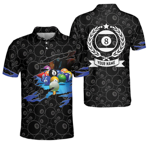 Nueva llegada: Camiseta de billar de punto sublimable, camisa de snooker con diseño totalmente personalizable para hombre - Product Image 4