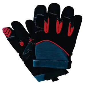 Brussels Sports Custom logo mechanic work gloves Wholesale full Finger Cut Resistant durable synthetic leather work Gloves