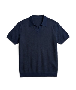 Suéter Polo de Punto 100% Algodón para Hombre, Manga Corta, Cuello Camisero, Botones al Frente, Transpirable, para Verano - Product Image 5