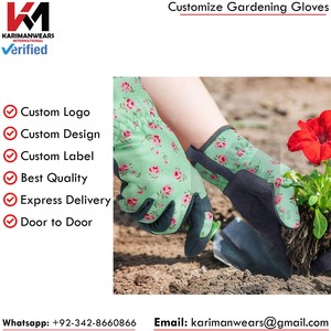 Gardening Gloves Durable Gardening Work Gloves Anti <b>Slip</b> Palm Grip Design OEM Wholesale Supply - Product Image 4