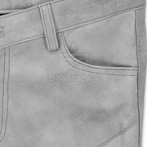 Pantalones de Cuero para Hombre de Alta Calidad, Estilo Casual, Color Sólido, Pantalones de Cuero para Hombre Más Vendidos - Product Image 6