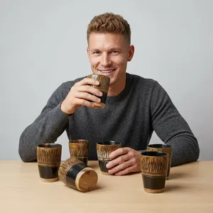 Taza de cuerno de buey de la mejor calidad, regalo único de vajilla vikinga, taza de cuerno pequeña estilo vikingo para beber de forma medieval, al mejor precio. - Product Image 1