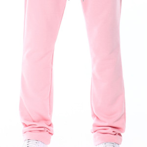Pantalon de sport pour hommes, coupe évasée, délavé, style survêtement, pantalon de jogging ajusté, effet empilé, pour la gym et les garçons - Product Image 3
