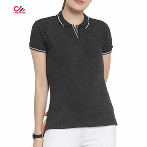 Custom Summer Women's Polo Shirt Work <b>Clothes</b> Half Sleeve High Quality Clothing New Polo T-shirt For Sale - Product Image 3