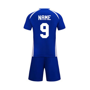 Men's Black And <b>Light</b> Blue Soccer Jersey Set Short Sleeve V-<b>Neck</b> Moisture Wicking Polyester Athletic Fit All Seasons Custom Logo - Product Image 6