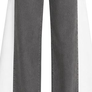 Charcoal Gray <b>Women</b> Wide Leg <b>Jeans</b> High Waist Loose Fit Denim Pants Casual Streetwear Fashion Trousers Trendy Baggy Style - Product Image 6