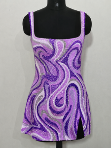 Mini robe de soirée rose brodée de paillettes, sans manches, moulante, robe de cocktail pour femmes, robe courte de fête, maillot de bain - Product Image 2