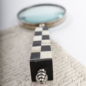 Loupe de poche légère et durable 50/60/65/75/90mm loupe en os de corne pour les personnes âgées lisant un livre journal - Product Image 5