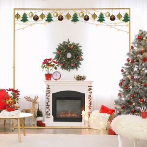 200*50*200cm Golden Iron Art Wedding Arch with Flat Top and Water Bag Door Frame Shape - Product Image 2