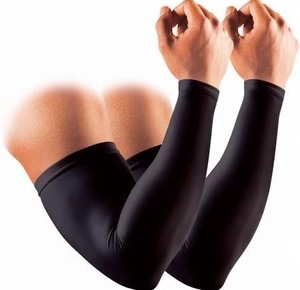 Rifat Sport Wear <b>Compression</b> <b>Arm</b> <b>Sleeves</b> Pair Plus Size Breathable Lightweight Quick Dry Unisex 100% Polyester - Product Image 1