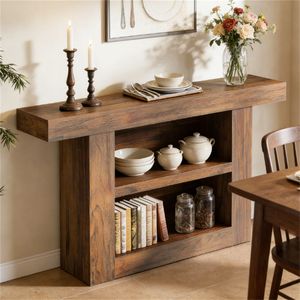 <b>Console</b> <b>Table</b> with <b>Storage</b> Space for Entrance Corridor or <b>Storage</b> Desk Use - Product Image 1