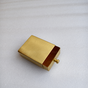 Handmade brass matchbox <b>cover</b> sleeves luxury metal matchbox holder premium giveaway gifts for events corporate gifting hospitali - Product Image 3