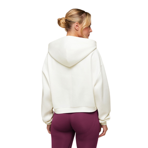 Women <b>Cropped</b> <b>Zip</b> <b>Up</b> <b>Hoodie</b> Loose Knit Sweatshirt with Pocket Casual Streetwear - Product Image 4