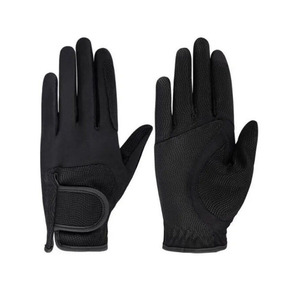 Guantes de equitación de invierno para hombre, de cuero, con dedos completos, antideslizantes, con cierre de tirón, ligeros para máxima comodidad - Product Image 3