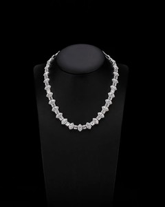 Popular Cadena Cubana de Plata 925 con Moissanita en Forma de Corazón de 8mm, Joyería Hip Hop Personalizada, Estilo Iced para Hombre, Regalo de Boda de Moda - Product Image 3