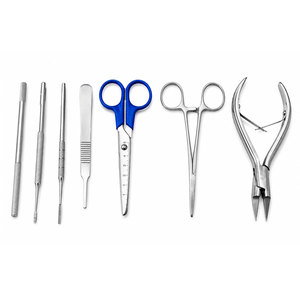 Kit chirurgical Akramed PNA pour avulsion partielle de l'ongle, en acier inoxydable, ensemble d'instruments chirurgicaux manuels de podologie, certifié CE - Product Image 1